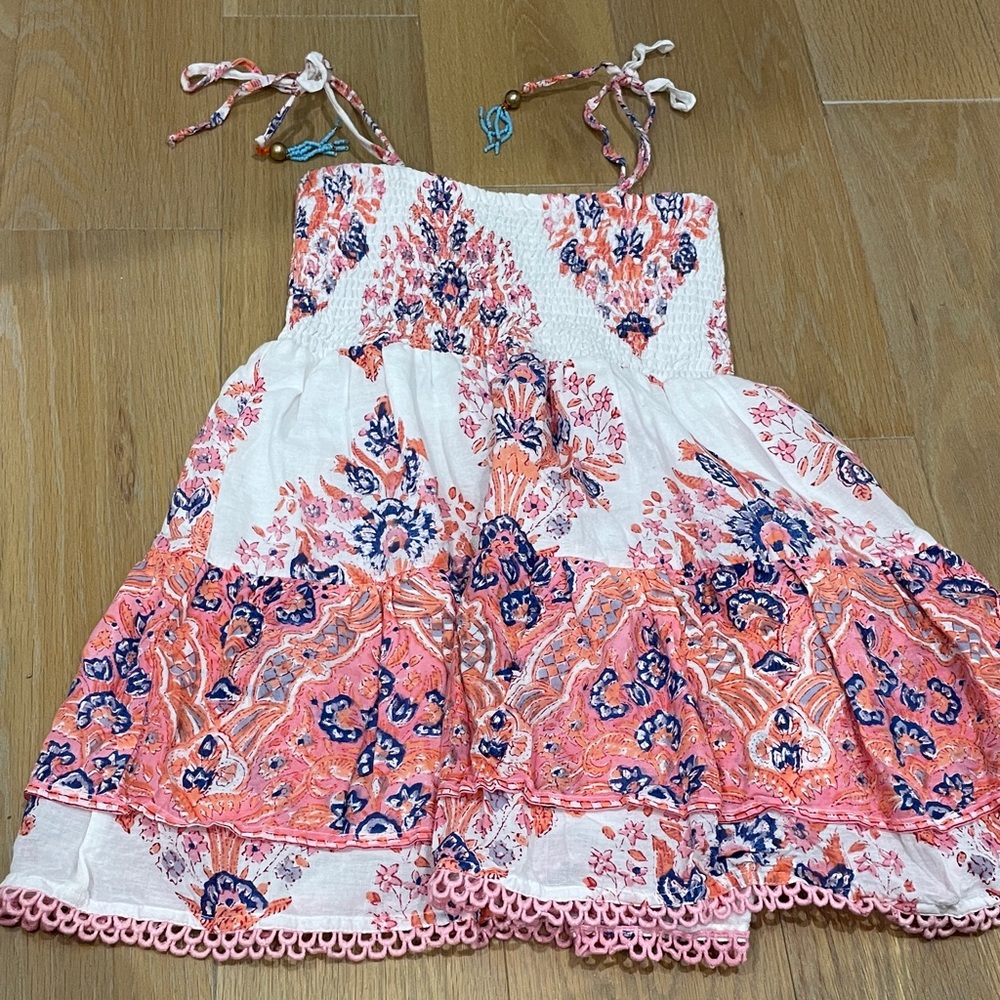 Bell by Alicia Bell Floral Pink and White Kids Dress